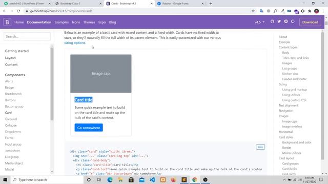 Bootstrap Badges Breadcrumb & Cards смотреть онлайн
