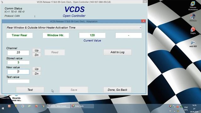 VCDS (Vag-Com) - Skoda Octavia - Rear Window & Outside Mirror Heater - Activation Time смотреть онлайн