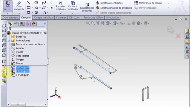 Como pasar un DWG a una pieza de SolidWorks смотреть онлайн