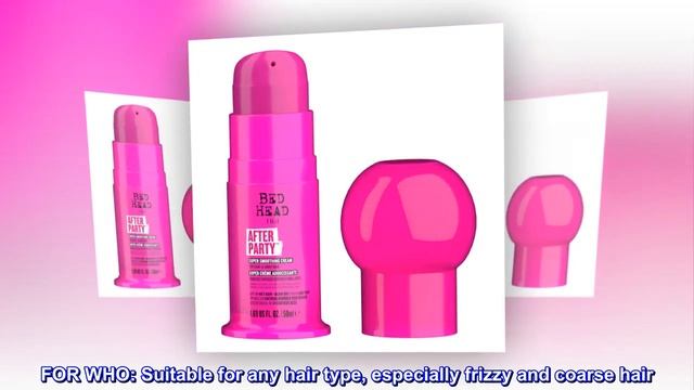 Bed Head By TIGI After Party Smoothing Cream For Shiny Hair Travel Size 1.69 Fl Oz