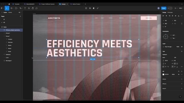 Figma Web Design Speed Art 02 - Architect Agency Website (Arkitecta) смотреть онлайн