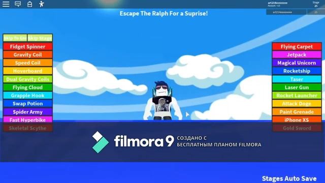 ПОБЕГ ОТ РАЛЬФА Roblox 1часть смотреть онлайн
