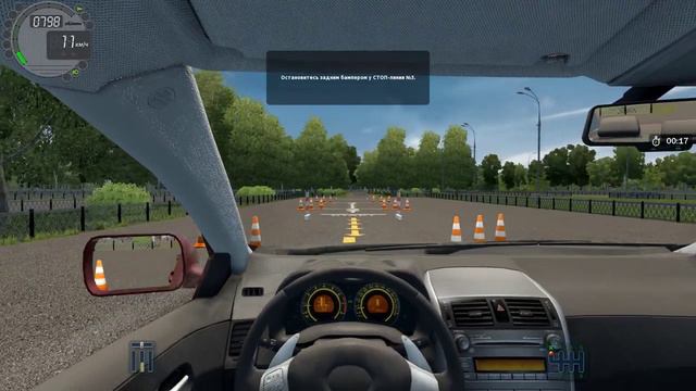 City Car Driving | спецподготовка | обычный - маятник между ограничителями | Logitech G29 смотреть онлайн
