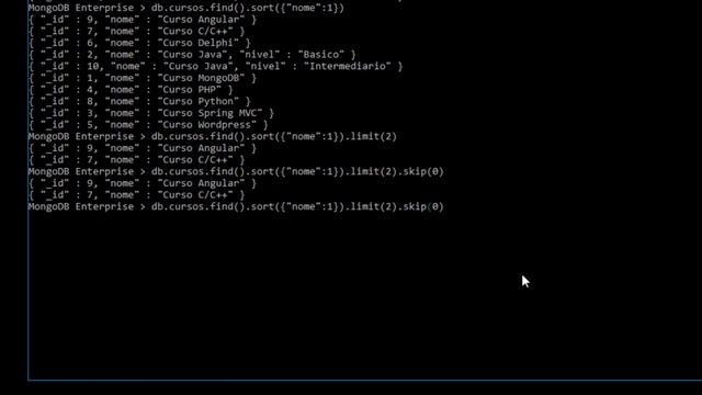 PRIMEIROS PASSOS COM MONGODB - AULA 11 - Paginando resultados смотреть онлайн
