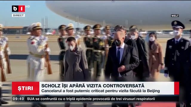 SCHOLZ ÎȘI APĂRĂ VIZITA CONTROVERSATĂ_Știri B1_6 nov 2022 смотреть онлайн