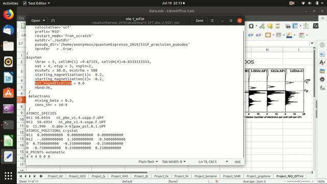 Project: 12.1 (DFT+U) NiO ref. without U | Quantum Espresso Tutorial 2019 смотреть онлайн