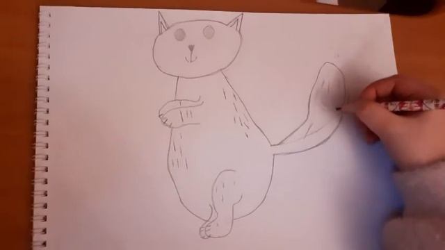 Как нарисовать милого котика смотреть онлайн