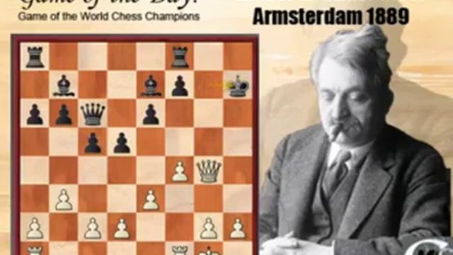The Creator of Greek Sacrifice / Lasker vs Bauer Armsterdam 1889 / 15. Bxh7+!! смотреть онлайн