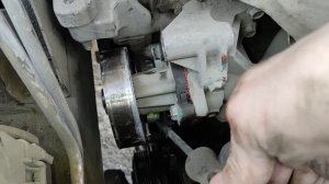 QR20  Как заменить помпу, генератор, натяжитель ремня, ремень