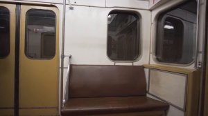 Russia, Moscow, metro ride from Орехово to Домодедовская