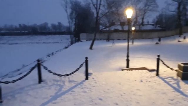 Летний сад в Кронштадте, зимой просто красота! смотреть онлайн