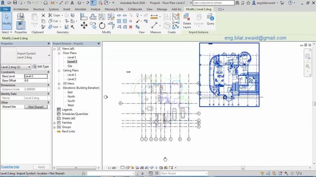Basics of importing AutoCAD files into REVIT 2018 смотреть онлайн