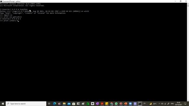 Cara Merubah Directory (CD) dengan Python 3.9 смотреть онлайн