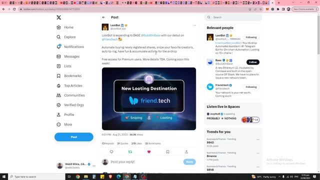 Want A Telegram Bot The Snipes FriendTech Shares From New Crypto Influencers? смотреть онлайн