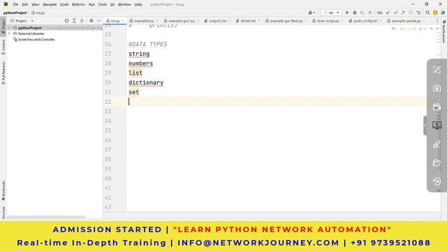 #2 Python Data Types - Master Python Network Automation | 7-Oct-2023 | Admn Started | Weeknd смотреть онлайн