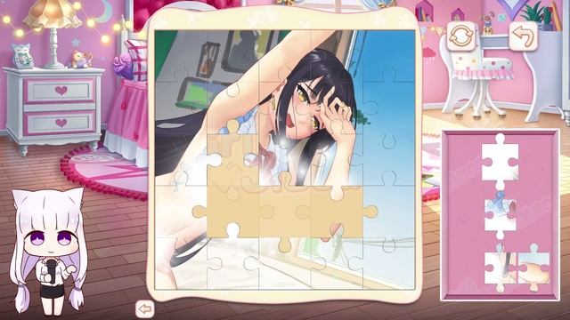 【Steam】 Girl Jigsaw - Full Game Walkthrough ( Cartoon game ) смотреть онлайн