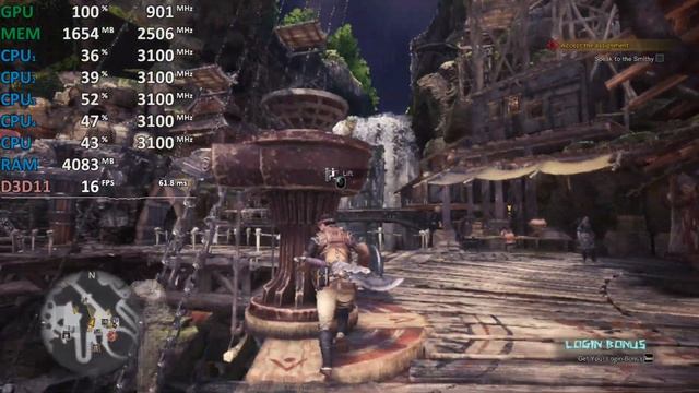GeForce GT 730 2GB - Monster Hunter: World - Gameplay Benchmark Test - Ryzen 3 1200 смотреть онлайн