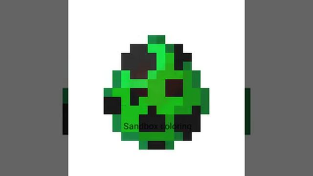 Как рисовать яйцо Крипера из Minecraft