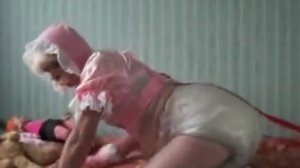 sissy in baby reins.AVI