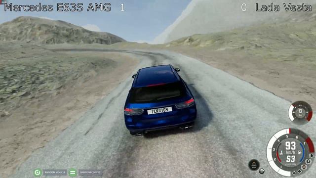 1/8 Чемпионата BeamNG Drive Mercedes E63s AMG VS Lada VESTA 3-й Финальный Этап смотреть онлайн