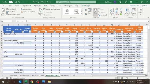 Recruitment Dashboard in Excel - part 1 (2022) смотреть онлайн