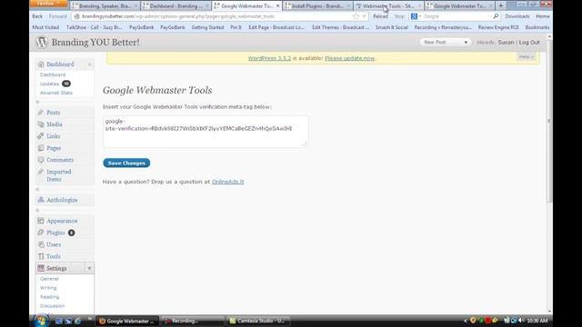 How to Install Google Webmaster for WordPress : WordPress Tips for Success смотреть онлайн