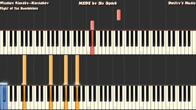 [Black MIDI] 2 Pianos - Synthesia - Flight of the Bumblebee 49K notes ~ Sir Spork смотреть онлайн