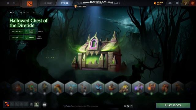 10 Hallowed Chest Of The Diretide Opening 2023