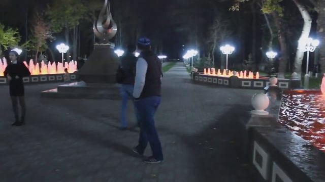 Фонтаны парка ЖЕЛТОКСАН. г.Тараза. Казахстан . смотреть онлайн