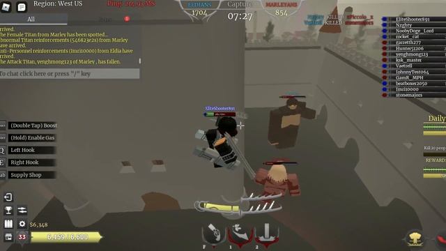 Mikasa is A TITAN SHIFTER KILLER! | Roblox TITAN WARFARE смотреть онлайн