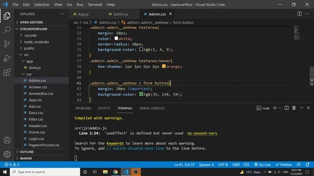 stack overflow clone part #20 | using react JS and redux | admin page creation part design смотреть онлайн