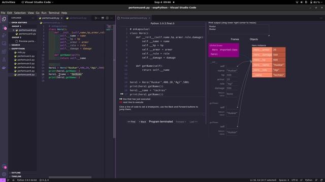 Enkapsulasi OOP (PYTHON) смотреть онлайн