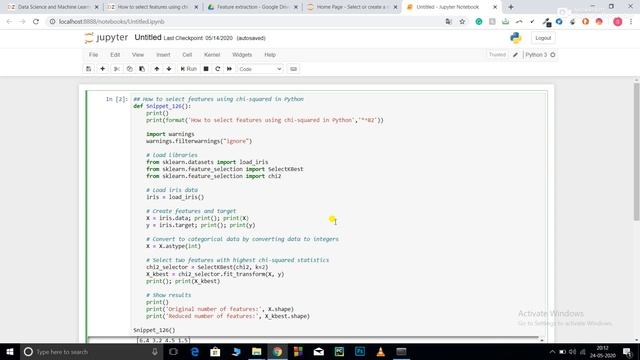How to select features using Chi-Squared in Python? смотреть онлайн