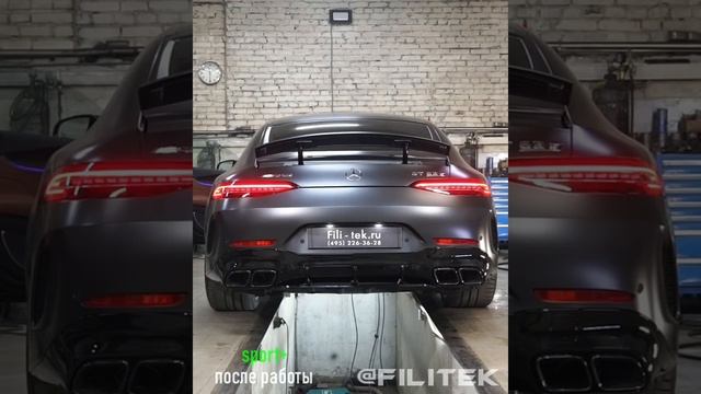 Тюнинг выхлопной системы Mercedes GT63s AMG 2019 года