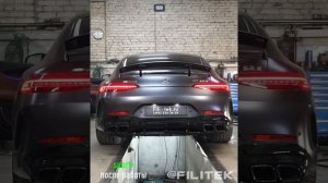 Тюнинг выхлопной системы Mercedes GT63s AMG 2019 года