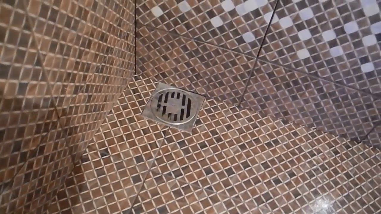 Укладка плитки с уклоном под слив в душевой ч.2 смотреть онлайн