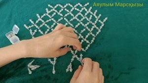 Косынка ободок из бусин•Қазақша•Своими руками•Косынка ободок•