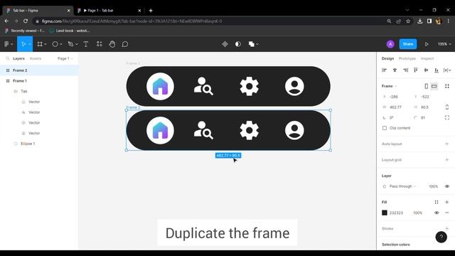 How to Animate Navigation Tab in Figma | Designing | Game App Studio смотреть онлайн