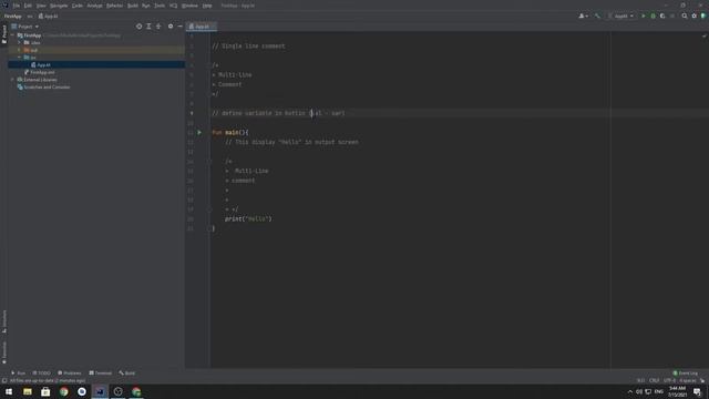 Learn Kotlin In Arabic 2021 - #04 - Comment and Variable смотреть онлайн