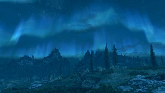 Skyrim - Relaxing Aurora Night Sky 3 смотреть онлайн