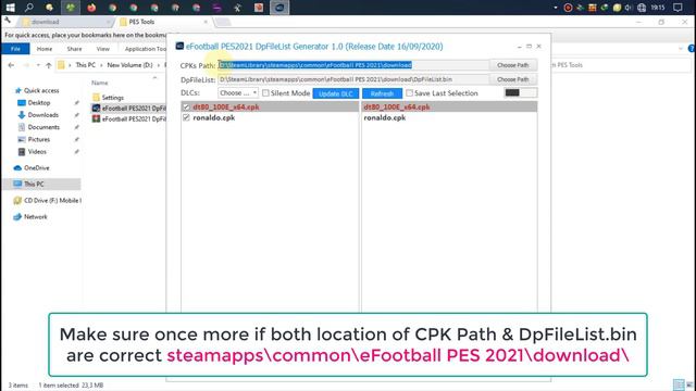 How to Install Mods CPK with PES 2021 DpFileList Generator смотреть онлайн
