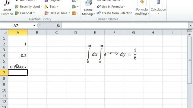 Computing multiple integrals in Excel by ExceLab QUADF() function. смотреть онлайн