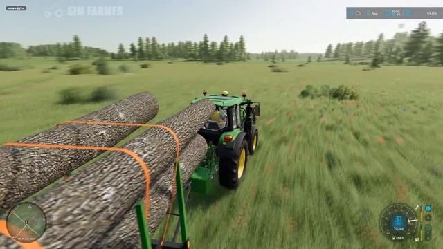 Buying A New Tractor, Sorghum Harvest, Sowing Canola & Barley - No Man's Land #18 FS22 Timelapse смотреть онлайн