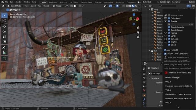 This Addon helps you Find objects in the Outliner | Auto Highlight In Outliner смотреть онлайн