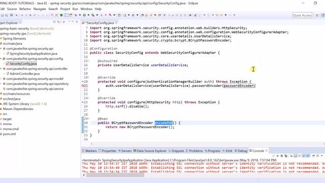 Spring Security using Spring Data JPA + MySQL + Spring Boot | Java Techie смотреть онлайн