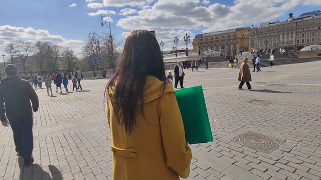 Провокатор у памятника Жукову. Пикет НОД РОМШ на Манежной площади. смотреть онлайн