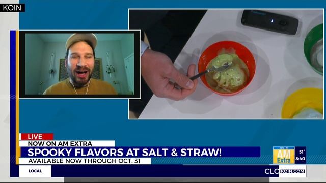 KOIN News AM Extra tries Salt & Straw's new 'Ice Scream' holiday flavors смотреть онлайн