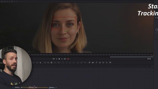 Digital Makeup with Fusion Planar Tracker - DaVinci Resolve 17 смотреть онлайн