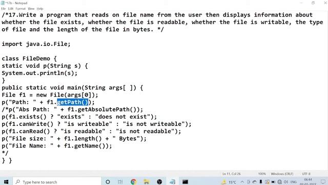 (17).File to Display information in java смотреть онлайн