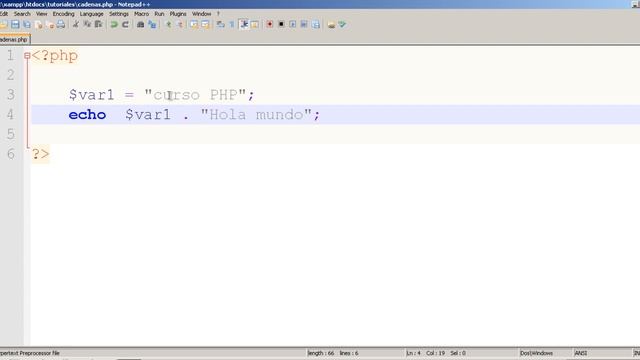 cadenas en PHP смотреть онлайн